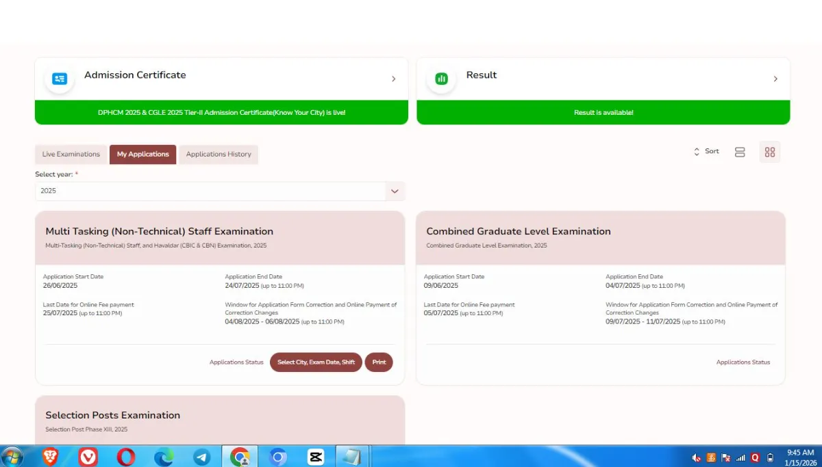 SSC MTS Self Slot Booking 2026 Online एसएससी एमटीएस और हवलदार सेल्फ स्लॉट बुकिंग ऑनलाइन